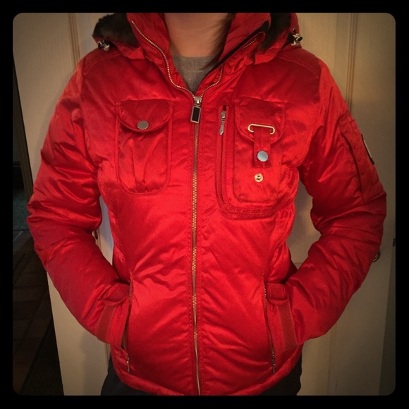 Obermeyer Red Satin Ski Jacket
