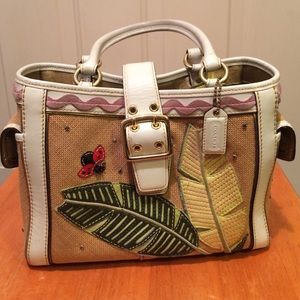 Coach summer themed purse