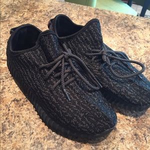 Black athletic shoes