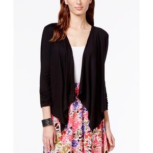 Grace Elements Open-Front Draped Cardigan