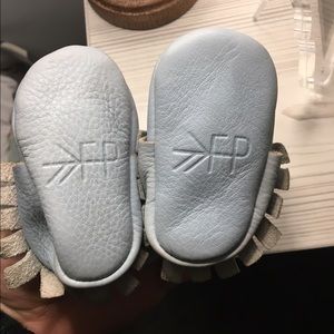 Freshly Picked moccasins. Sky blue. Size 0