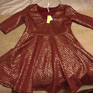 Gold shimmer dress