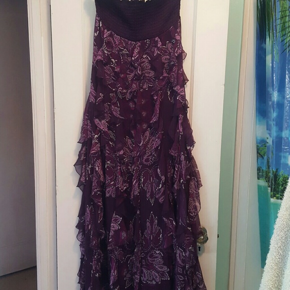 bebe purple dress