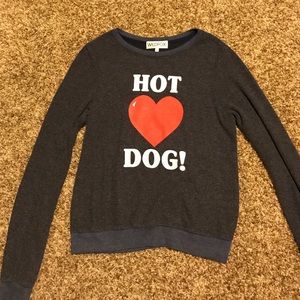 Wildfox 'hot dog love' Jumper