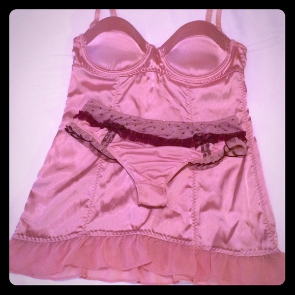 NWT Satin Chemise Set