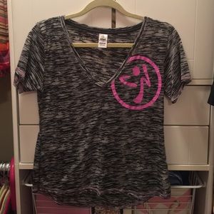 Black and Pink Zumba t-shirt, size Medium