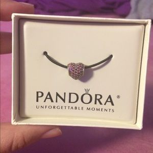 BRAND NEW pink heart pandora charm