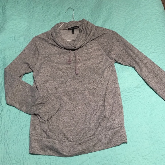 Grey cowl neck sweatshirt