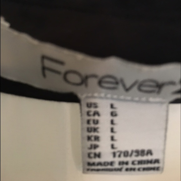 Ivory with black banded blouse L - Picture 4 of 4