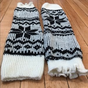 ❄️Snowflake leg warmers
