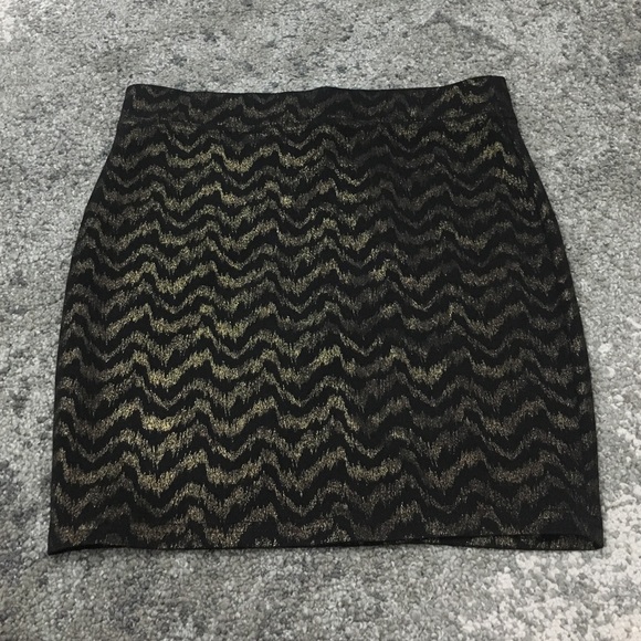 NWT Aqua black and gold Skirt