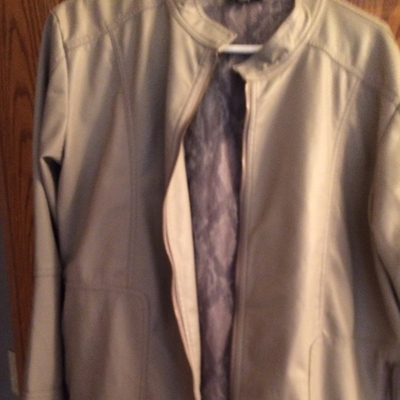 Faux leather jacket