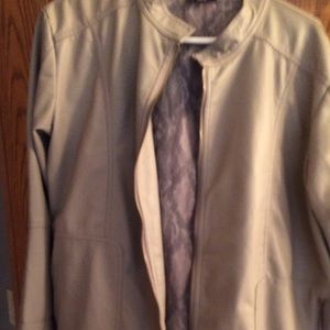 Faux leather jacket