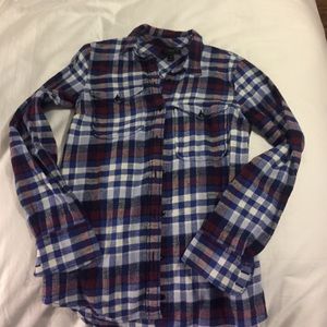 J. Crew plaid button down women's shirt