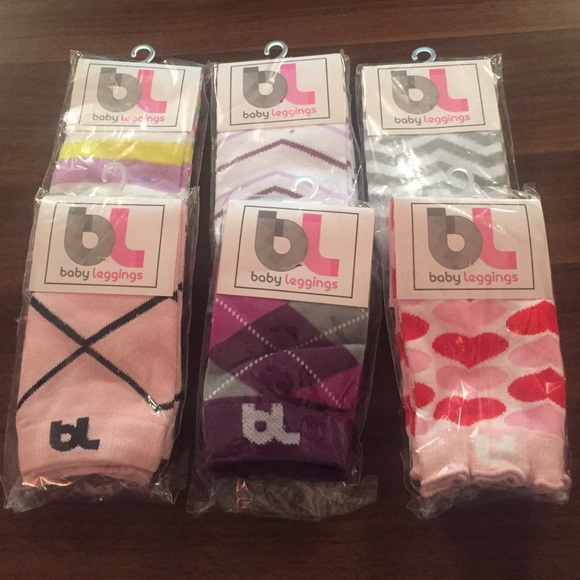 Love of 6 baby leggings. All new in package!