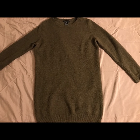 Olive Green Sweater Dress