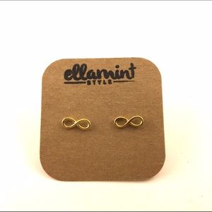 Gold Infinity Earrings