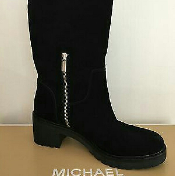 Michael Kors Suede Mid Calf Boots Size 8M