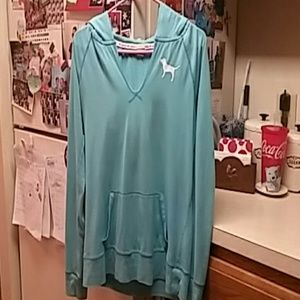 VS Pink hooded shirt