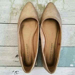 Gold Ballet Flats