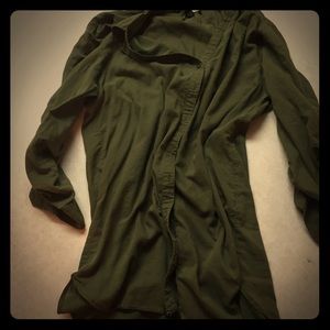 Olive green H&M blouse