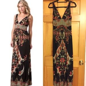 Angie Aztec Boho Maxi Dress S
