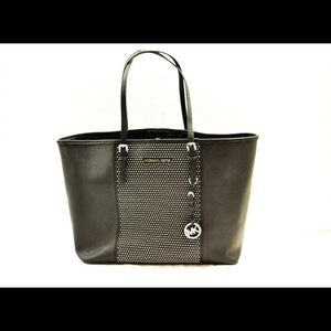Michael Kors Saffiano Studded Jet Set Tote