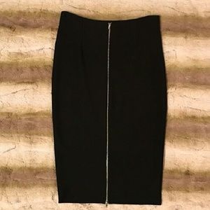Black pencil skirt