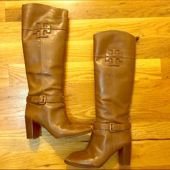 Tory Burch Blaire Leather Knee-High Boots
