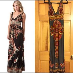 BNWT Angie's Aztec Boho Maxi Dress S