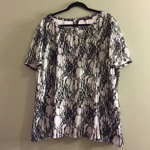 White and black lace size 2X-3X