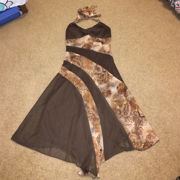 Fairytale haltered midlength dress (small)