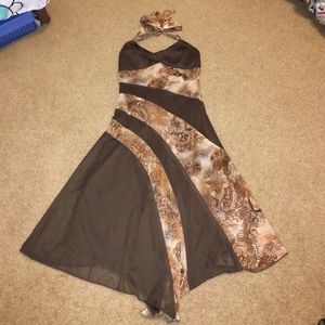 Fairytale haltered midlength dress (small)