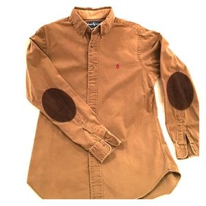 Ralph Lauren Brown Men's Shirt W/ elbow patches.