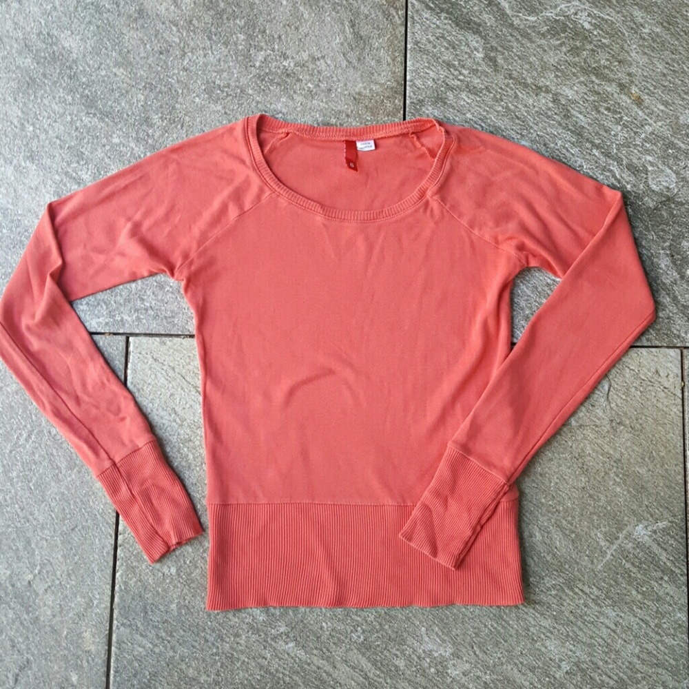 H&M Coral Long Sleeve Shirt