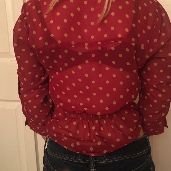 Polka dot blouse - Picture 3 of 4