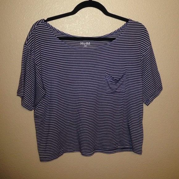 Blue striped Mudd short sleeve