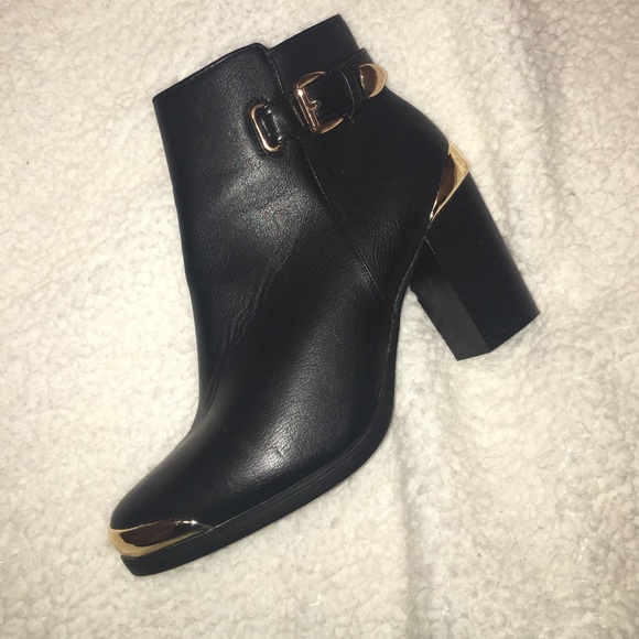 Black booties. Size 10.