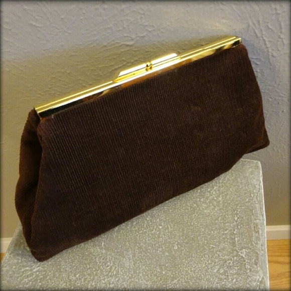 Brown Corduroy Handbag