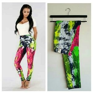 Fashion Nova Aphrodite Paint Splatter Skinny Jeans