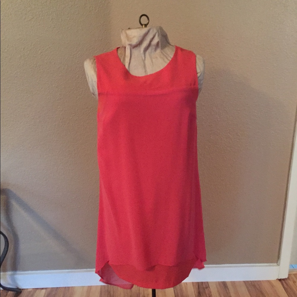 Potter's Pot melon/salmon hi-lo dress