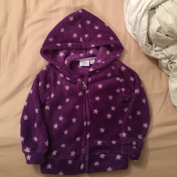 Girls 2T Purple with Stars Sweater