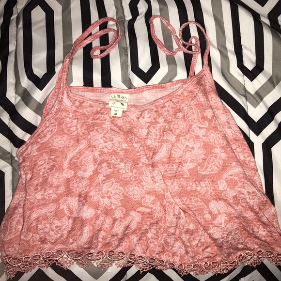 LA Hearts crop top