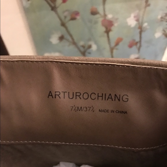 Arturo Chiang Knee Hi Leather Boots,Size-7.5 - Picture 4 of 4