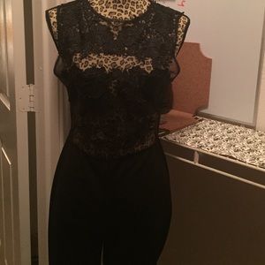 Sheer Laced-top Pant Unit,