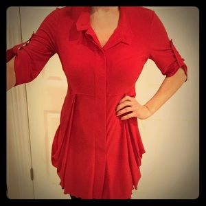 Joseph Ribkoff Beautiful Red Tunic Top