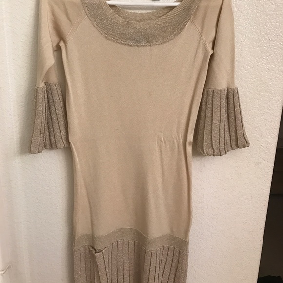 Gold Bebe dress