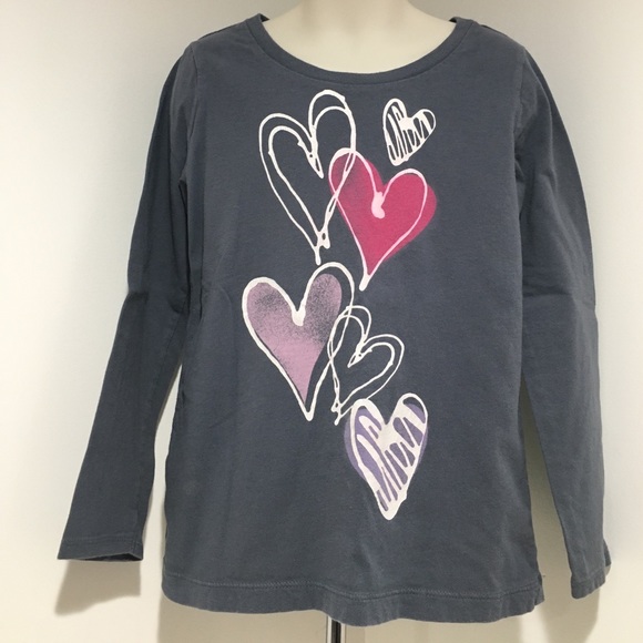 Girl S(6/7) LS Gray Shirt GUC - Picture 1 of 2