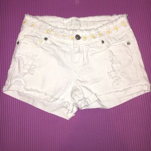 Delia*s High-Waisted White Shorts
