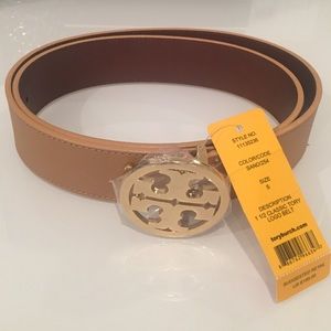 Tory Burch Classic Tory Logo Belt